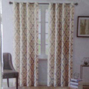 INK + IVY Ankara Curtain Panel 50"x 84" Taupe One Panel